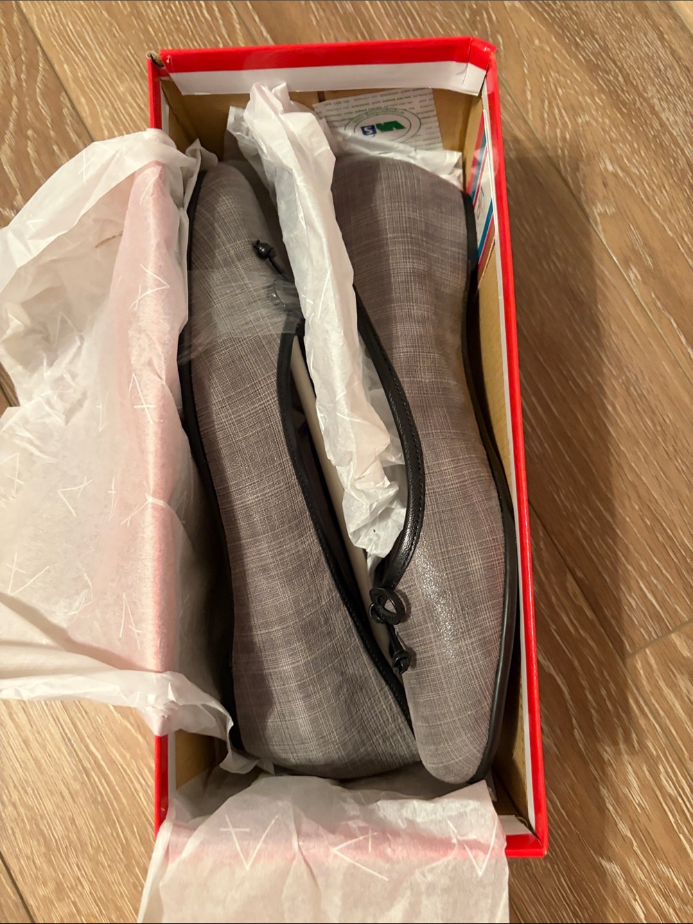 AEROSOLES Gray Slip-On Loafers with Bow Accent